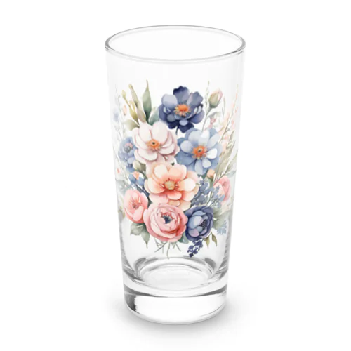 パステルカラーの花束 ロンググラス
