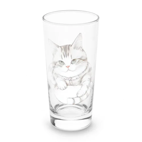 ゆったりとくつろぐねこ Long Sized Water Glass