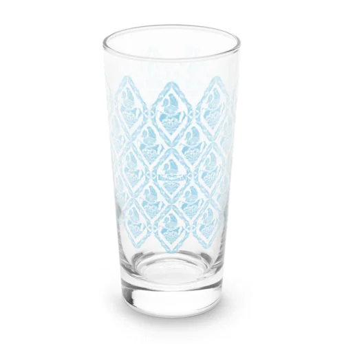 ダマスク柄ロンググラス サックスブルー Long Sized Water Glass