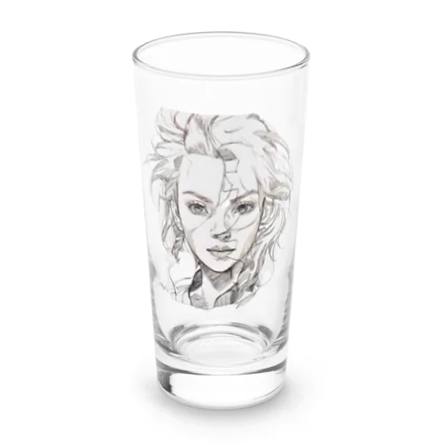 エロカッコイイ女性 Long Sized Water Glass