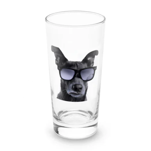 サングラスをかけた犬 Long Sized Water Glass