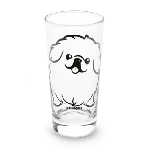 モノクロペキニーズちゃん Long Sized Water Glass