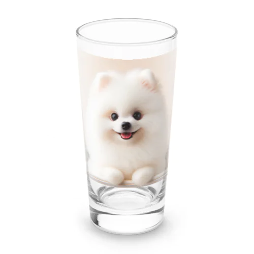 白ポメグッズ Long Sized Water Glass