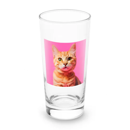 可愛い猫のイラストグッズ Long Sized Water Glass