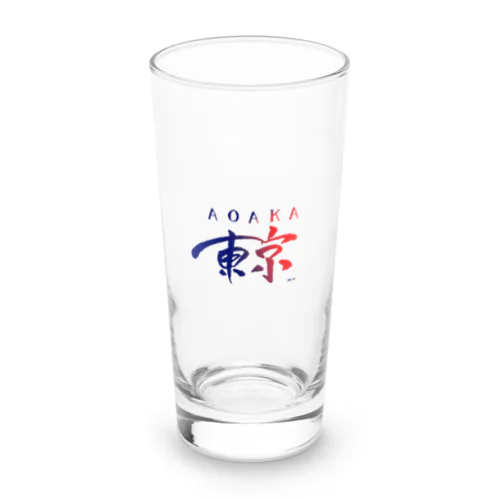 東京は青赤だ - TOKYO IS "AOAKA" - Long Sized Water Glass