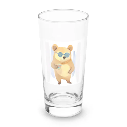 メガネっクマ② Long Sized Water Glass