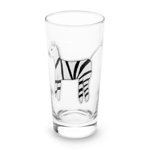 しましまうまー Long Sized Water Glass