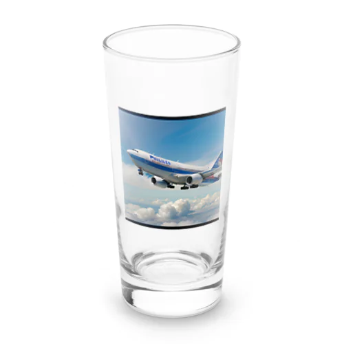 フィリピンの旅客機 Long Sized Water Glass