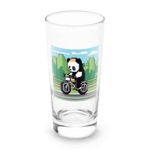 パンダがロードレーサーに Long Sized Water Glass