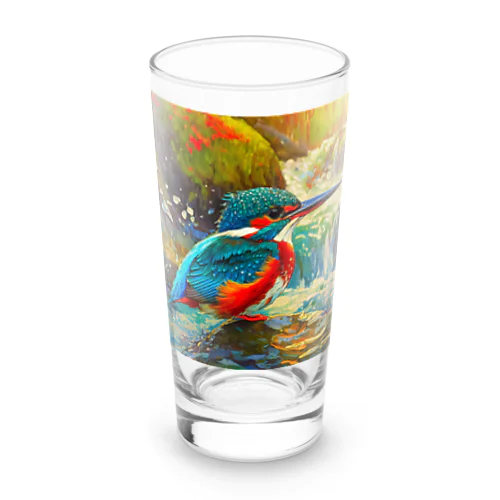 渓流のカワセミ Long Sized Water Glass