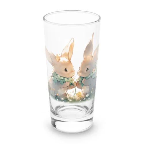 うさぎとクローバー｡.:*･ﾟ Long Sized Water Glass