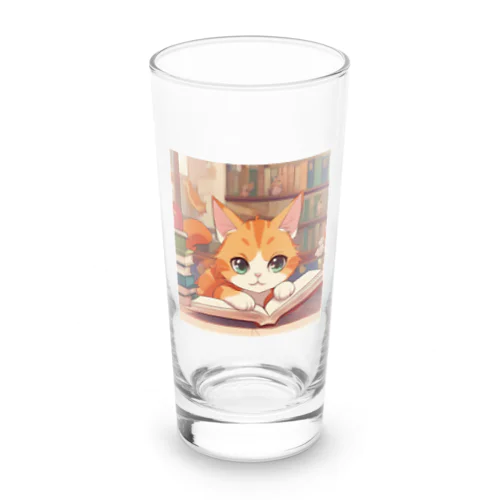 ほんよみかんねこ Long Sized Water Glass