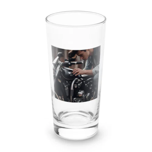 バイク整備 Long Sized Water Glass