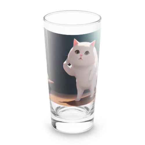 もっちり妖怪ネコ Long Sized Water Glass