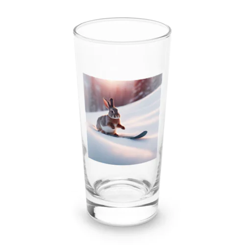 スキーうさちゃん Long Sized Water Glass