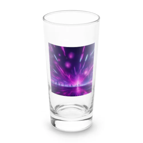 常に花火が打ち上げられている花火宇宙 Long Sized Water Glass