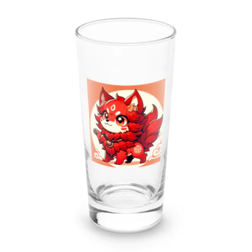 かわいいシーサーのアニメ風イラストグッズ Long Sized Water Glass