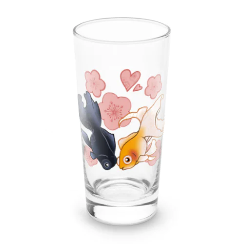 蕾、花咲く 梅金魚 Long Sized Water Glass