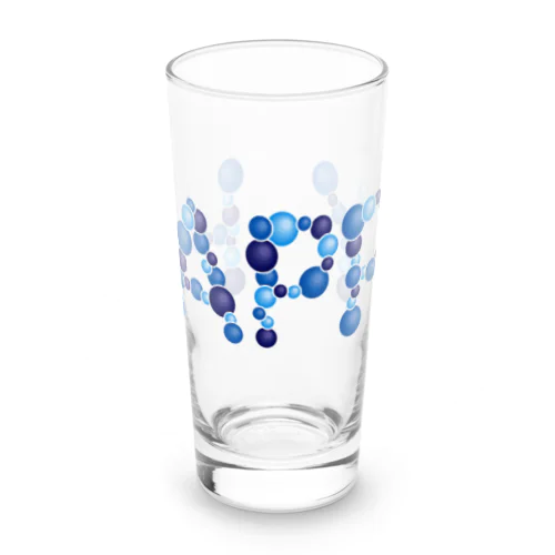 バルーン文字「HAPPY」（青色系） Long Sized Water Glass