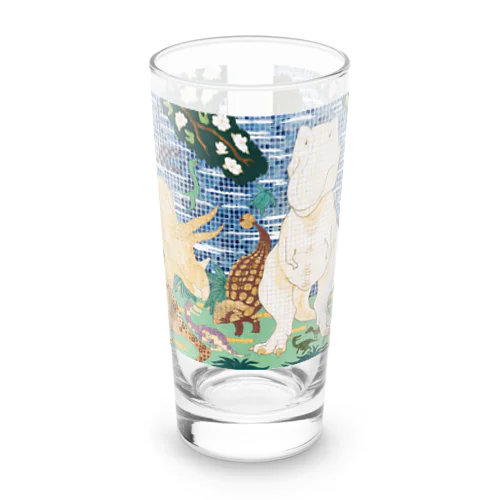 樹花恐竜図シンプル Long Sized Water Glass