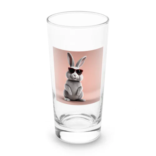おしゃれなウサギがサングラスをかけてカメラ目線！ Long Sized Water Glass