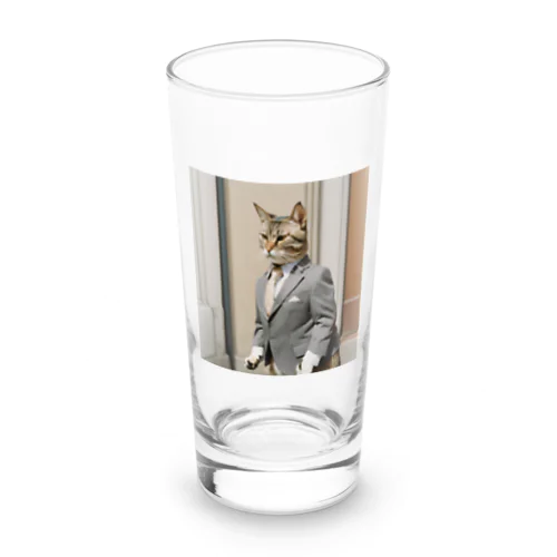 スーツねこ Long Sized Water Glass