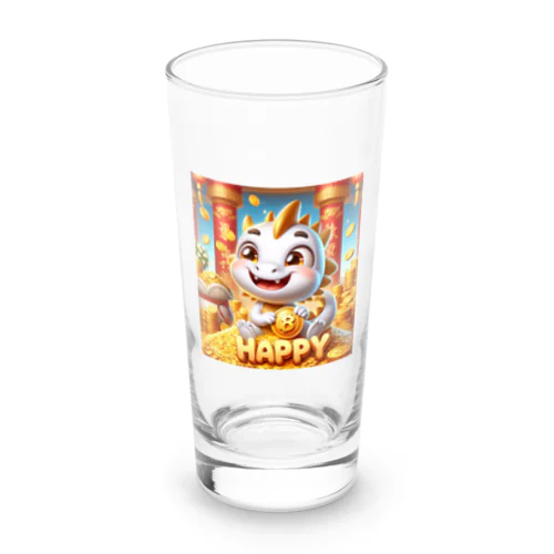 開運黄金の泉瞑グッズ！白龍ちゃんがお守りします Long Sized Water Glass