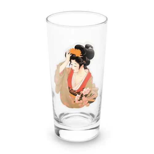 浮世絵 美人画 Ukiyoe beauty painting [UB-MJ52-SR001-0010] Long Sized Water Glass