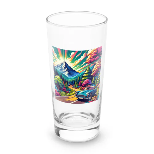 山のドライブ Long Sized Water Glass