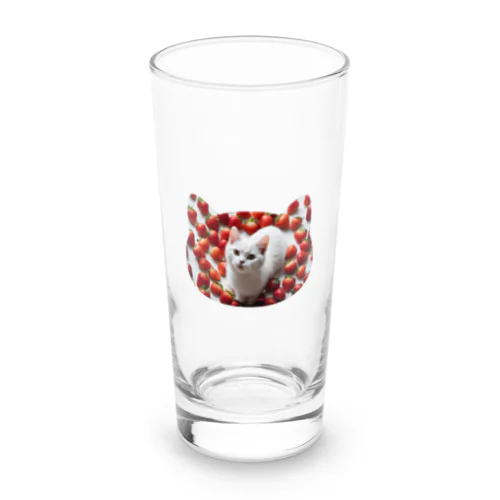 いちごねこ Long Sized Water Glass