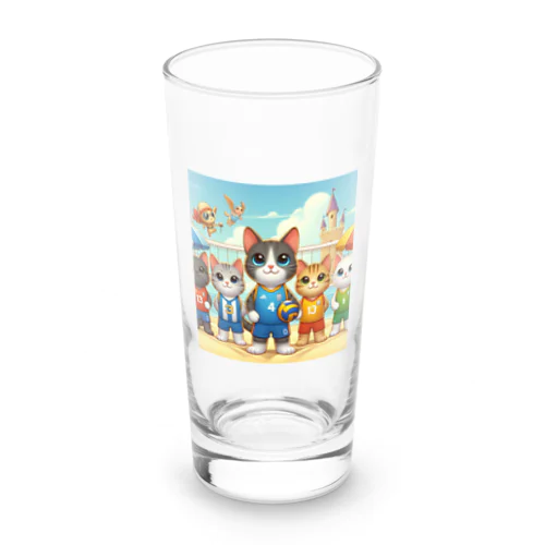 猫好きのみなさん必見！愛らしい猫のバレーボールグッズ Long Sized Water Glass