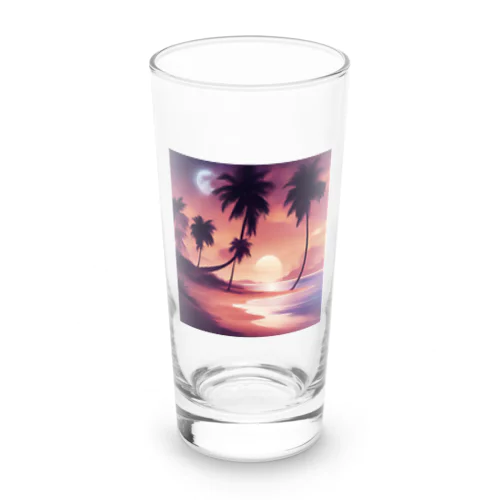 夕方の砂浜 Long Sized Water Glass