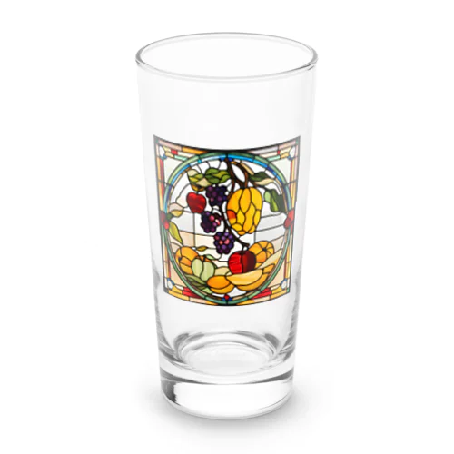 #4　ステンドグラス風　果物 Long Sized Water Glass