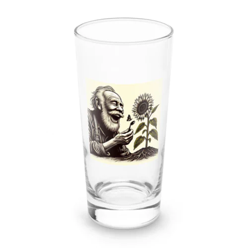 ひまわりとおじいさん2 Long Sized Water Glass