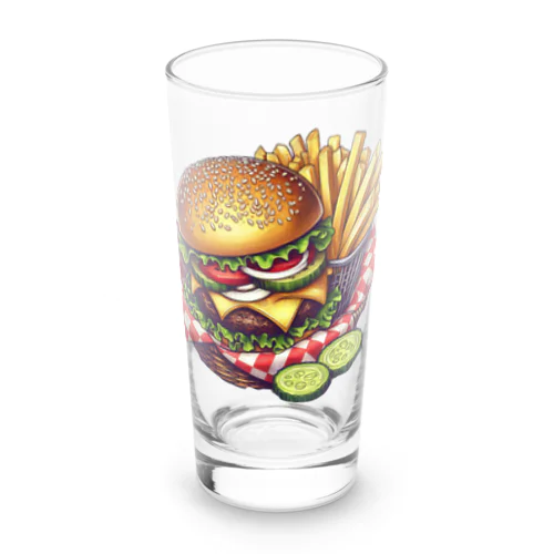 チーズバーガーセット Long Sized Water Glass