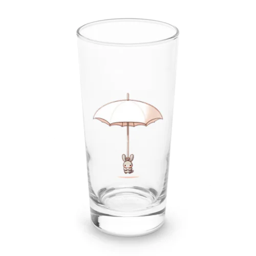 かわいいウサギ傘のグッズ Long Sized Water Glass