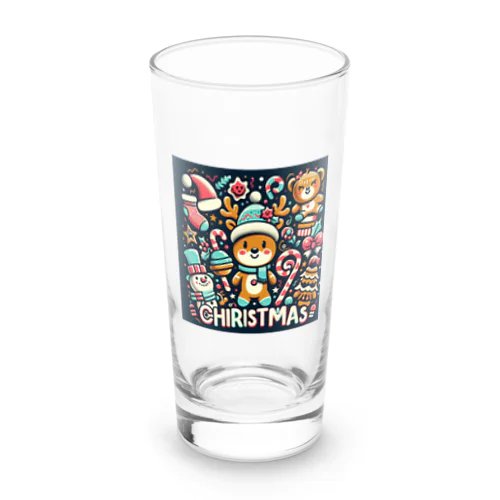 ほのぼのとしたクリスマス Long Sized Water Glass