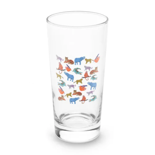 ジャングルの動物たち Long Sized Water Glass