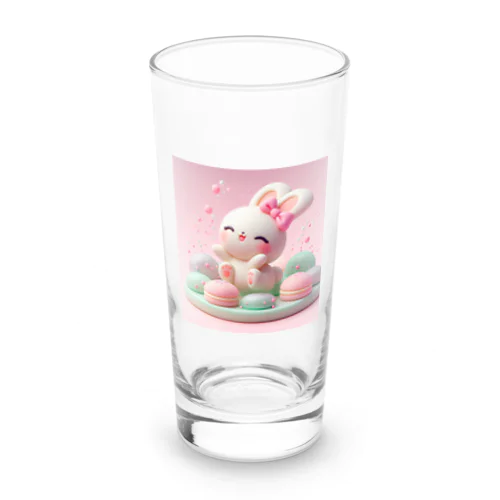 ほわほわマカロンうさぎ Long Sized Water Glass