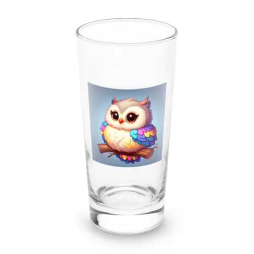 虹色幸ふくろう Long Sized Water Glass