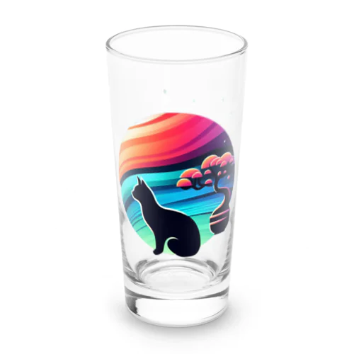 Colorful mood with cats 8 Long Sized Water Glass