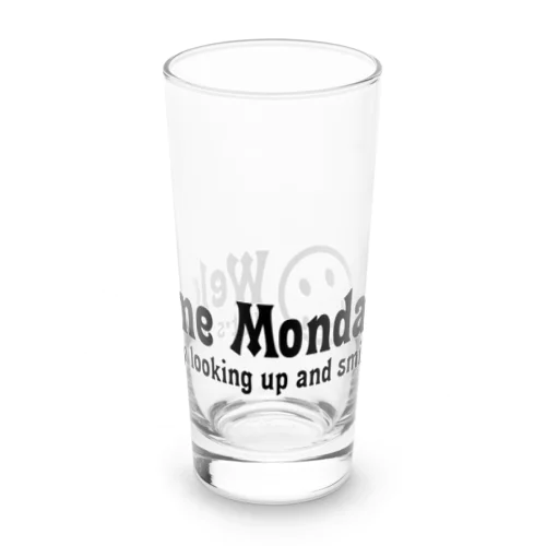 WelcomeMonday(黒) Long Sized Water Glass