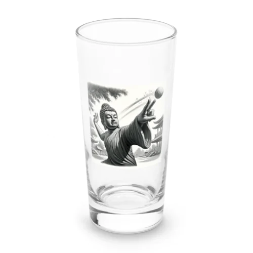 ダジャレ仏像シリーズ・投げる像 Long Sized Water Glass