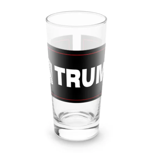 黒　TRUMPロゴ（タグデザイン） Long Sized Water Glass