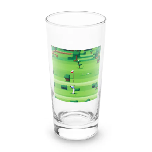 ゴルフをするゴリラ Long Sized Water Glass