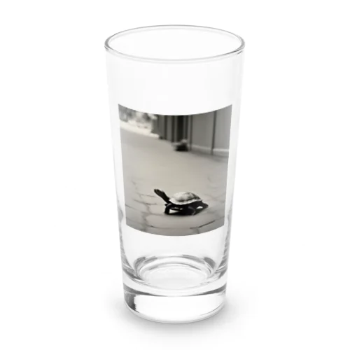 ５、どこかの街で出会ったカメ Long Sized Water Glass