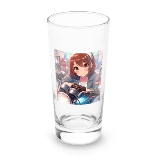 バイク女子　ばくおん系 Long Sized Water Glass