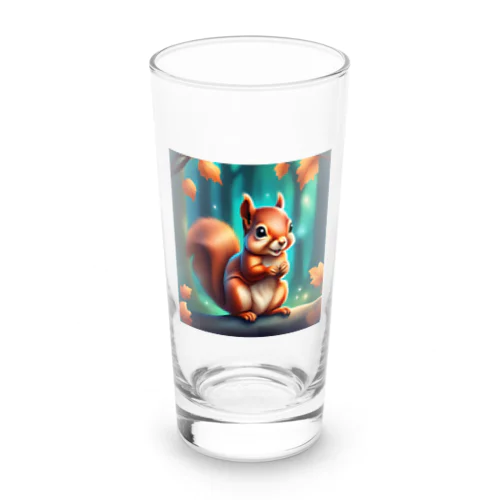 可愛いリスのイラストグッズ Long Sized Water Glass