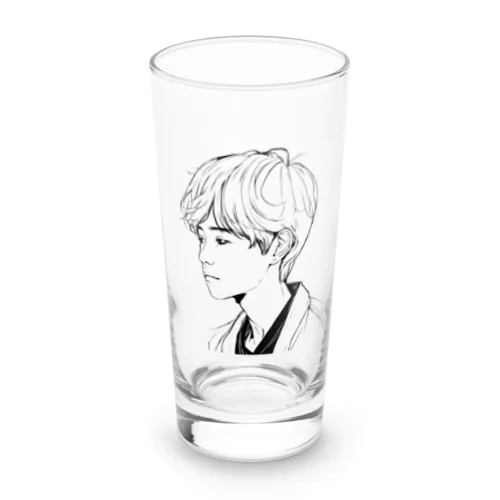 ハーフ系イケメン男子 Long Sized Water Glass