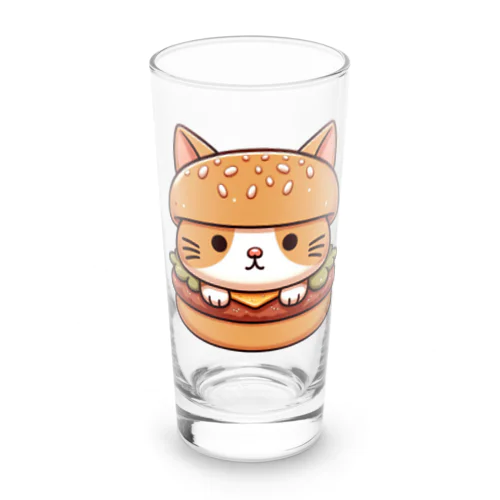 猫バーガー Long Sized Water Glass